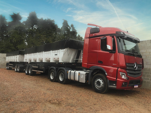 Imagem 4 de 9 de Conjunto Mercedes Actros 2651 + Rodotrem Basculante 0km Aizi
