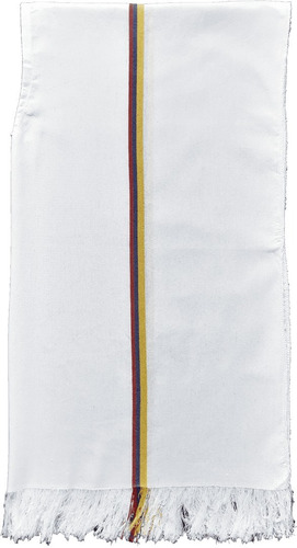 Imagen 4 de 5 de Poncho Blanco Bandera Corriente