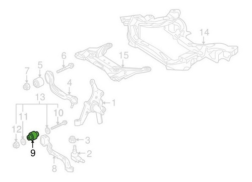 Bucha Braco Suspensao Diant Mercedes W212 E350 Cgi 2009-2011