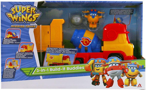 Super Wings Playset Camion 3 En 1 Build-it Buddies