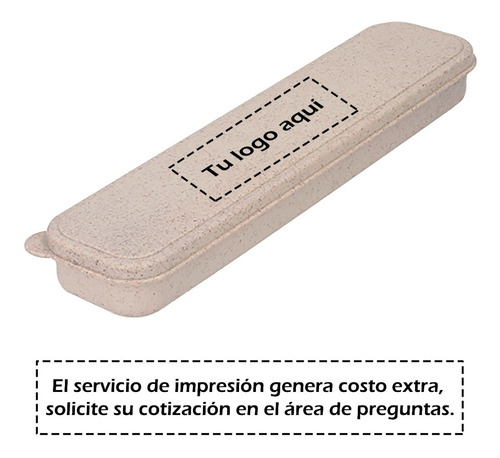 Imagen 4 de 10 de Set De Cubiertos Con Estuche Fibra De Trigo Todos De Acero