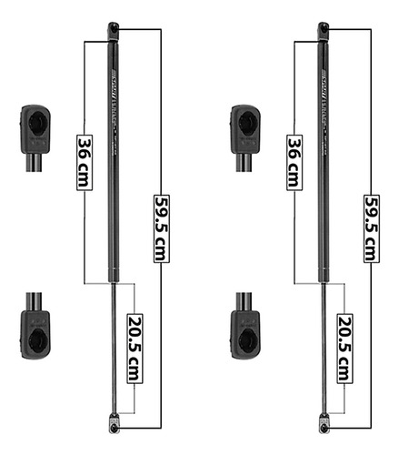 Par Amortiguadores 5ta Puerta Spart Ford Fiesta 2004 2005