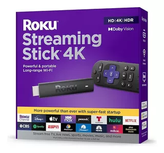 Roku Streaming Stick 4k Con Control Remoto Y Comando Por Voz