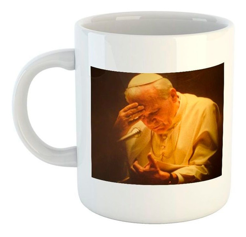 Taza De Ceramica Papa Juan Pablo 2do Religion M1