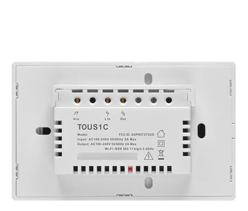 Imagen 4 de 4 de Sonoff T0us1c Apagador De Pared Touch Inalambrico