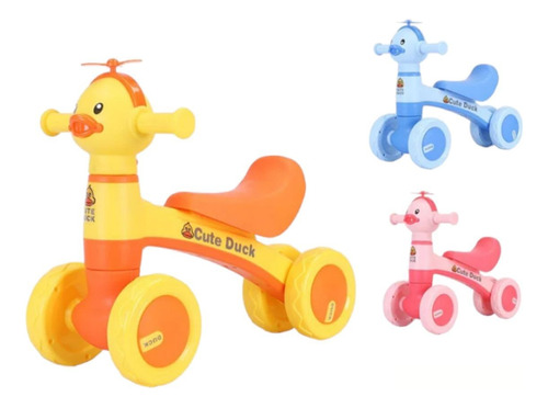 Paticos Cuatro Ruedas Con Pedestal Duck Para Niños De 1 A 3 