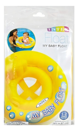 Inflable Salvavidas Andadera Flotador Intex Bebe 59574 Amarillo