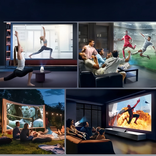 Proyector Mini Asecam Smart Tv Baratos Hy200, Android Wifi