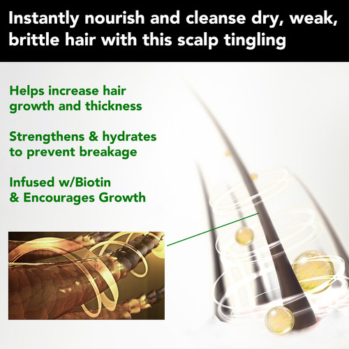 Shampoo Cuidado Capilar Ricino Negro Biotina Fortalecedor