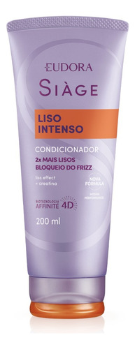  Condicionador Siàge Liso Intenso 200ml Versão 2 Eudora