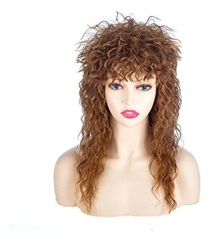 Ccoddy 80s Wig For Women, Punk Rock Wigs Long Curly, K84bf