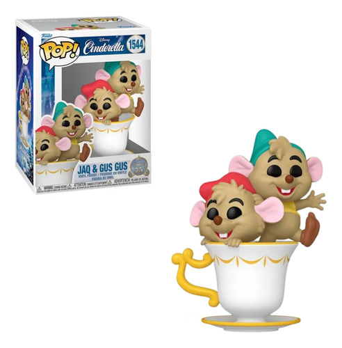 Funko Pop Jaq e Gus Gus 1544 - 75ª Cinderela da Disney
