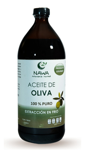 Aceite De Oliva Mexicano  100% Puro 1 Litro 