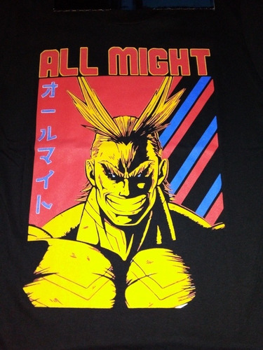 Remera-negra-my Hero Academia