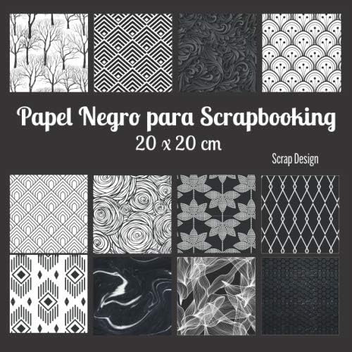 Libro: Papel Negro Para Scrapbooking 20 X 20 Cm (spanish Edi