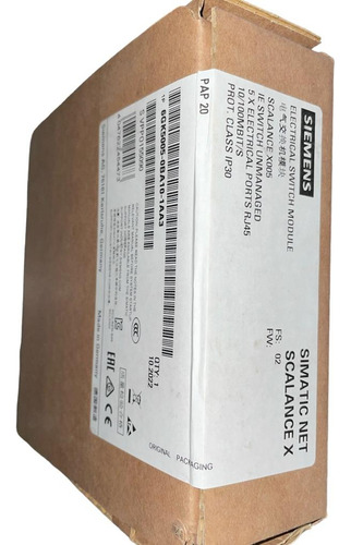 Siemens 6gk5005-0ba10-1aa3 Simatic Net Scalance X Switch
