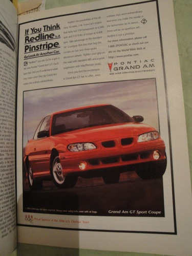 Publicidad Pontiac Grand Am Gt Sport Coupe Año 1996