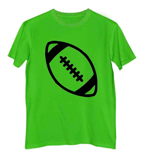 Remera Hombre Color Pelota De Rugby Deporte Vector