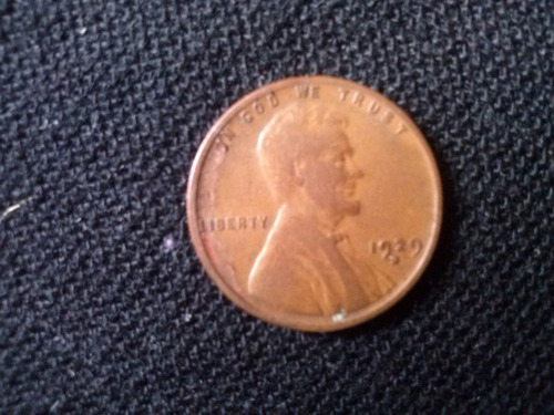 Moneda Estados Unidos One Cent Cobre 1929 Ceca D