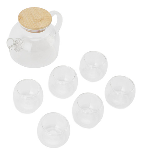 Bule De Vidro 500ml Conjunto De Bules De Vidro De 6 Xícaras