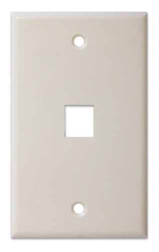 5 Placas De Pared Universal 1 Puerto Rj45 Utp Enson Sin Jack