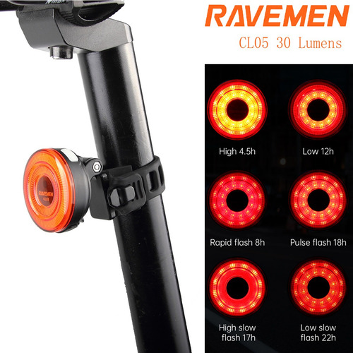 Juego De Luces Delanteras Y Traseras Ravemen Ls03 (fr160+cl0