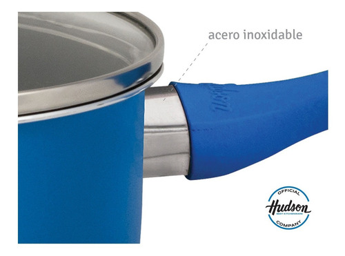 Imagen 4 de 9 de Batería De Cocina Hudson 5 Piezas Antiadherente Aluminio