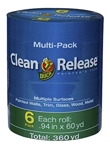 Duck Clean Release Blue Painters Tape 1 Pulgada 094 Pulgadas