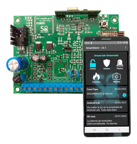 Placa de plástico - ALARMA / IPCENTER ELECTRONICS