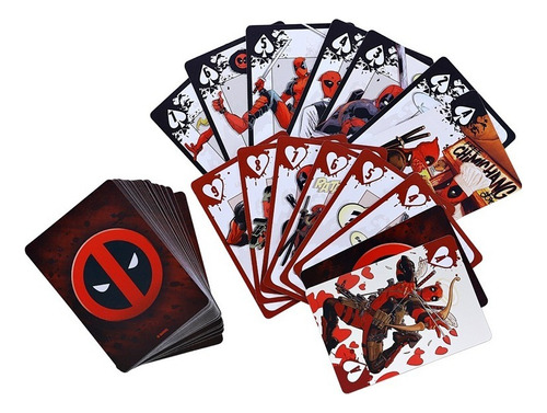 Juego De Cartas Novelty Marvel Deadpool Baraja Coleccionable