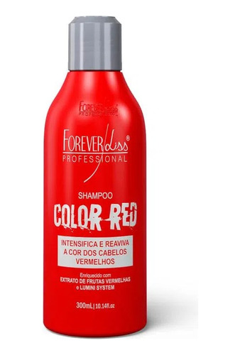 Color Red Forever Liss Shampoo Para Cabello Rojo 300ml