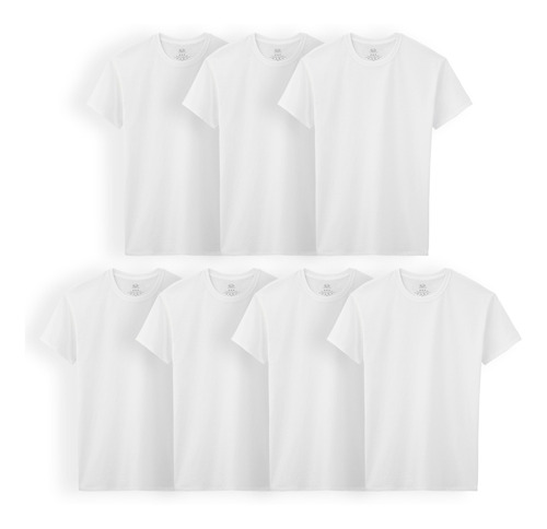 Set De 7 Camisetas Para Niños Grandes Y Pequeños, Talla