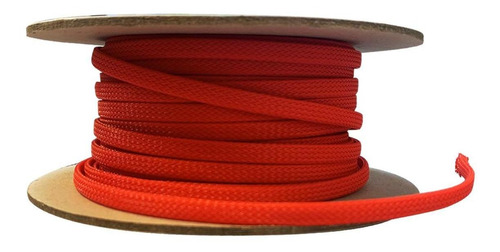 Cubre Cable 1/2  30 Metros Piel De Serpiente Expandible Rojo