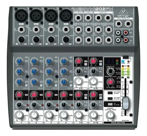 Mesa Behringer Xenyx 1202fx Efeitos Profissional 12 Canais