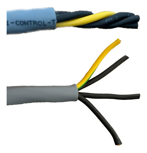 Cable Multiconductor 4 Vías 12awg / 4g4 Mm2 - [ 50 Metros ]