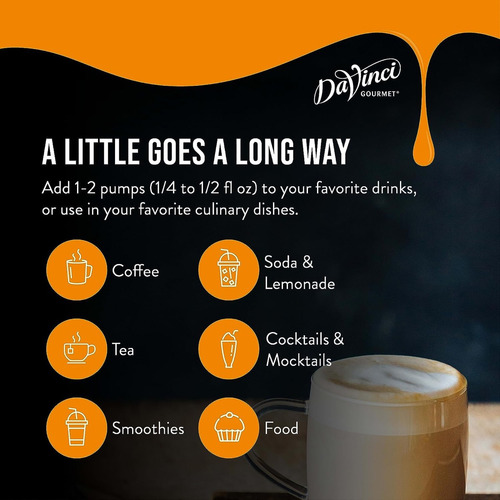 Jarabe Davinci Gourmet Pumpkin Pie - Pay De Calabaza 750ml
