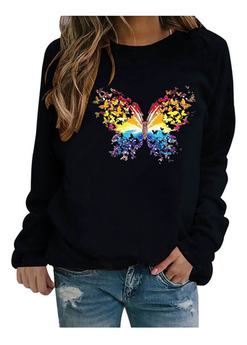 Sudadera O Para Mujer, Casual, Con Estampado Casual, Blusa,