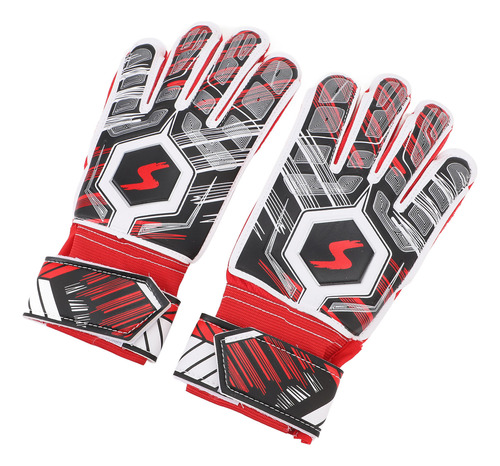 Guantes De Fútbol Para Niños Red 5# Red Uk Plug, 1 Par, Late