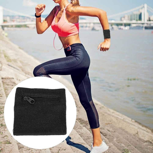Cartera Con Muñequera De Fitness Transpirable Con Cremallera