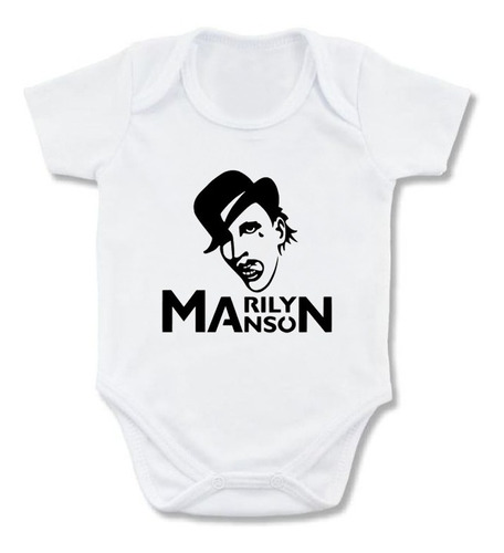 Mameluco Marilyn Manson Rostro Solo Body Bebe