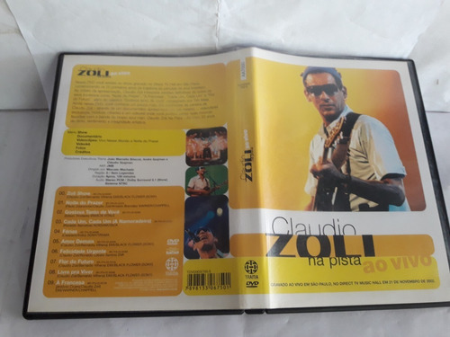 Dvd Claudio Zoli Na Pista Ao Vivo 2002 