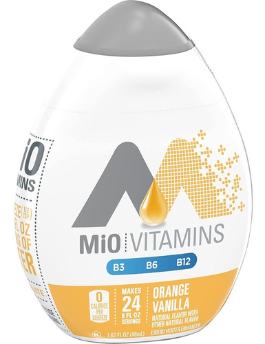 Mio Vitaminas Potenciador Líquido De Agua, Naranja Vainilla