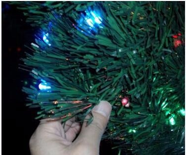 Arvore De Natal Fibra Otica E Estrelas Led Efeito Rgb 90cm | Parcelamento  sem juros