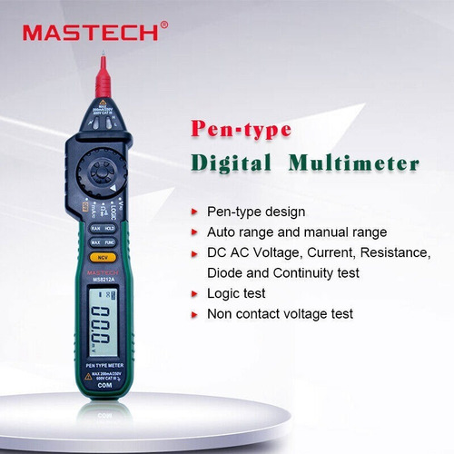 Multimetro Digital Tester Detector Voltaje Mastech Ms8212a (Usado)