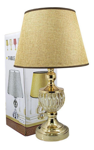 Lámpara de mesa moderna Marina Gold para dormitorio, 50 cm