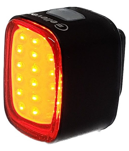 Sinalizador Traseiro Bike Pisca Light Eleven 50 lúmenes USB Cor Negro