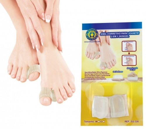 Anel Corretivo Para Joanete 2 Em 1 Skingel Sg326 Orthopauher