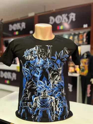 Camiseta Goku Blue Dragon Ball Super Camiseta Goku Blue Dragon Ball Super
