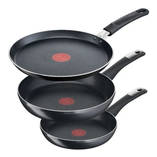 Juego De Sartenes 20/24 Cm + Crepera 25 Cm T-fal Aluminio