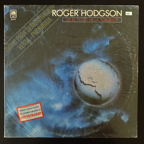 Vinilo Roger Hodgson - In The Eye Of The Storm - 1984 - Nm
